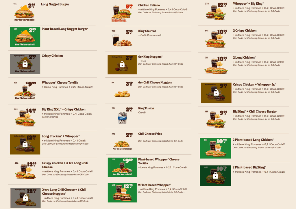 Aktuelle Burger King Coupons & Gutscheine 06/2025