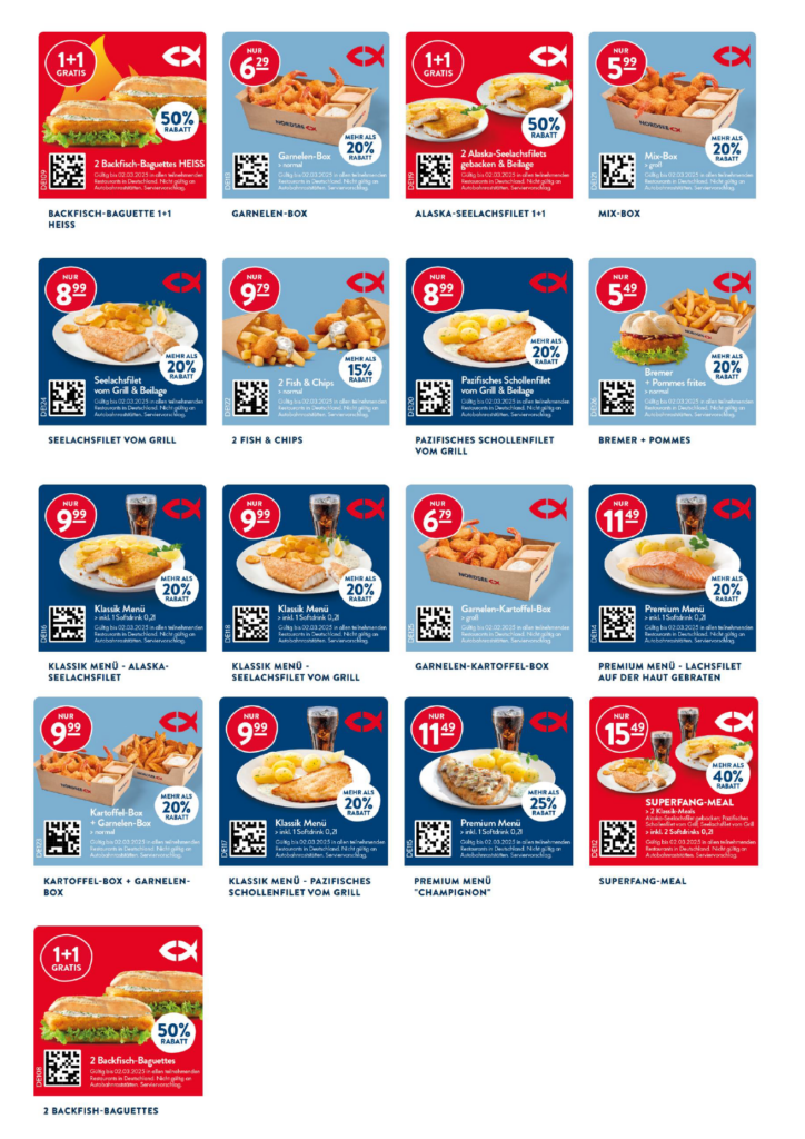 Aktuelle Nordsee Coupons & Gutscheine 02/2025
