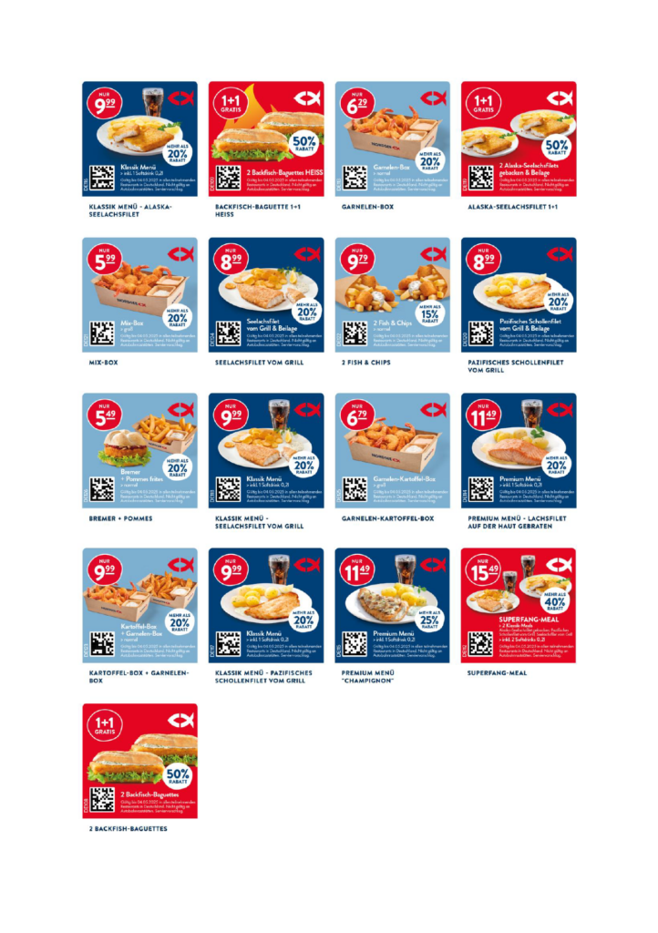 Aktuelle Nordsee Coupons & Gutscheine 04/2025