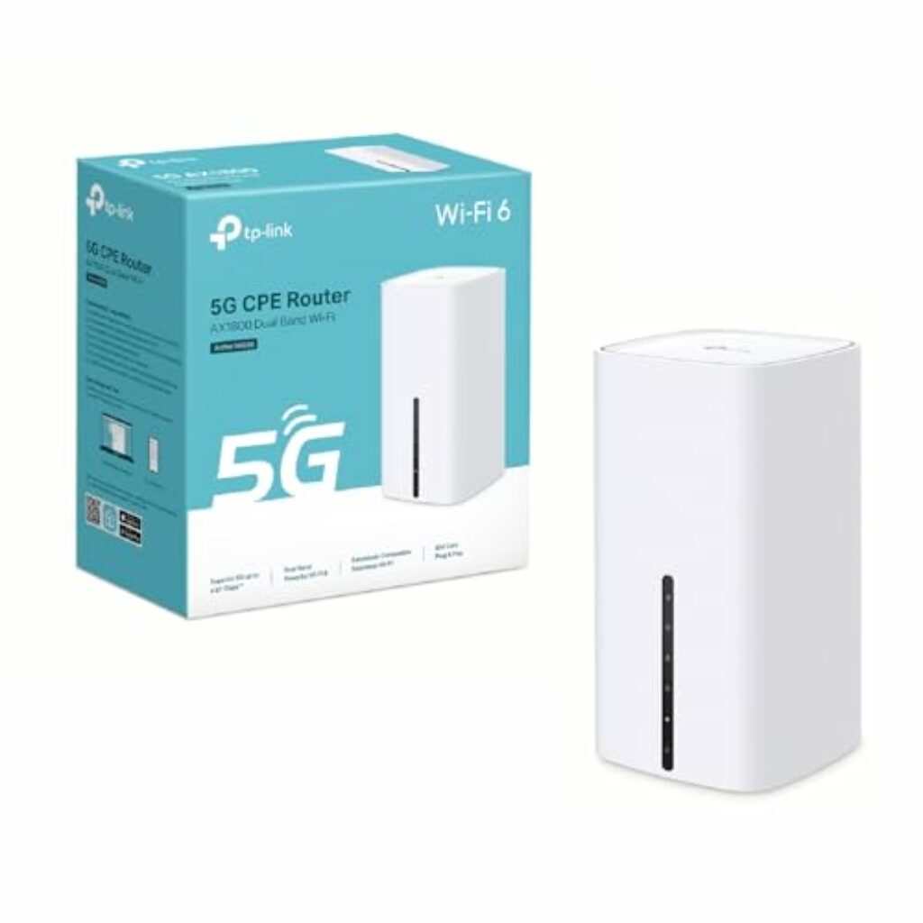 TP-Link Archer NX200 LTE WLAN Router, 5G Router SIM-Karte, AX1800 Dualband-WLAN 6, 3 x Gigabit-Ports, MU-MIMO, Web- und APP-Verwaltung, Plug-and-Play