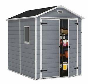 Keter Gerätehaus Manor 6x8 DD, Grau, 7,6 m³