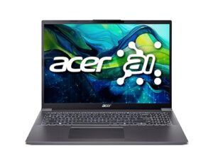 Acer Aspire 16 (A16-71M-53SW) Laptop | 16" WUXGA+ OLED 120Hz Display | Intel Core Ultra 5 125H | 16 GB RAM | 512 GB SSD | Intel Arc Grafik | Windows 11 | QWERTZ Tastatur | grau