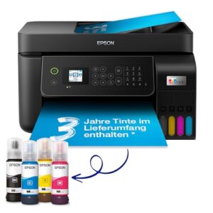 Epson EcoTank ET-4800 A4-Multifunktions-Wi-Fi-Tintentankdrucker, mit einem im Lieferumfang enthaltenen Vorrat an Tinten bis zu 3 Jahren