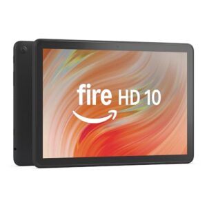 Fire HD 10-Tablet 2023 (Neueste Generation), für Entspannung optimiert, brillantes 10,1-Zoll-Full-HD-Display, Octa-Core-Prozessor, 3 GB RAM, bis zu 13h Akkulaufzeit, 32 GB, schwarz, mit Werbung