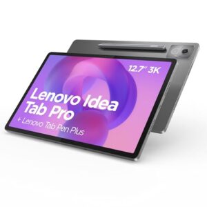 Lenovo Idea Tab Pro Tablet | 12.7" 3K Display | MediaTek Dimensity 8300 | 8GB RAM | 256GB eMMC | Android 14 | Luna Grey | inkl. Tab Pen Plus