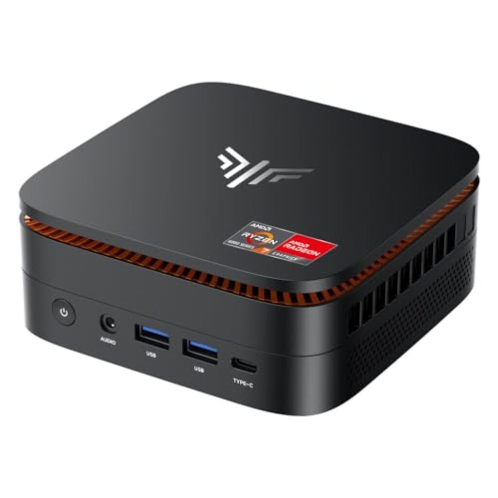 NiPoGi H1 Mini PC W-11 PRO mit ΑΜD Ryzen 7 6800H(Max 4.7GHz,8C/16T)16GB DDR5 4800MHz/512GB M.2 NVMe SSD,Mini Desktop PC Für Büro DP2.0+HDMI 2.0+Type-C 4K Triple Display/WiFi 6/BT 5.2/VESA-Unterstützt