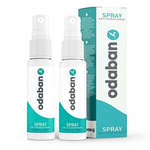 ODABAN Antitranspirant Deo Spray, 2er Set, 2x30ml I Deo gegen starkes Schwitzen mit Aluminium I Anti Schweiß bei übermäßigem Schwitzen, Hände, Achsel und Kopf I Geeignet für sensible Haut