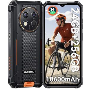 OUKITEL G1 Outdoor Handy Android 14-10600mAh 24GB+256GB Outdoor Smartphone Ohne Vertrag 6,52 Zoll 48MP+5MP Kamera baustellenhandy Dual SIM IP68/NFC/OTG/GPS/Face ID