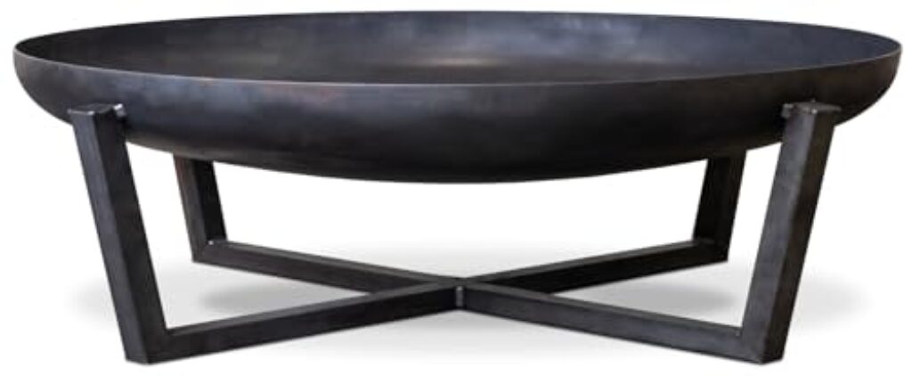 SOUK ONE Feuerschale Madrid 100 cm, Feuerschale - Feuerstelle für den Garten, Funkenschutz, Terrasse und Balkon, Feuertonne und Feuerkorb (Ø 100cm Madrid)