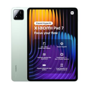 Xiaomi Pad 7 Tablet, 11.2 Zoll, 8+256GB, Grün, 3.2K 144Hz Display, Snapdragon 7+ Gen 3, 8850mAh Akku, 45W TurboCharge, HyperAI, Quad-Lautsprecher, Nahtloses Desktop-ähnliches Erlebnis