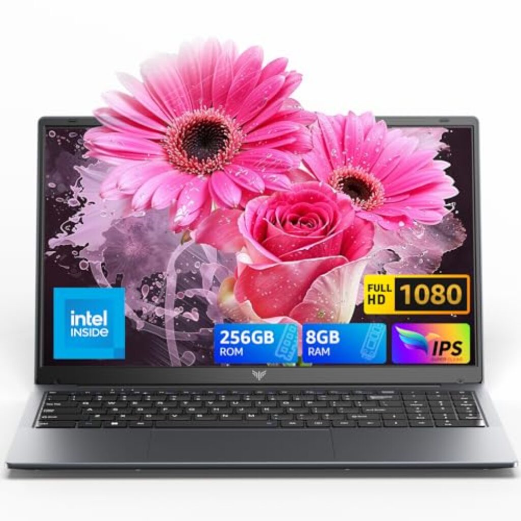 ACEMAGIC 15.6 Zoll Laptop,lntel Alder Lake N97 Prozessor,bis zu 3.6GHz Beat N5095,IPS FHD 1920 x 1080 Notebook,8GB RAM 256GB SSD(Erweitern Sie 2 TB),TF Card Slot,WiFi,BT5.0,Type_C,HDMI,5000mAh