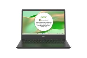 Acer Chromebook 314 (CBOA314-1H-C32M) Laptop | 14" FHD Display | Intel Celeron N4500 | 4 GB RAM | 128 GB SSD | Intel UHD Graphics | Google ChromeOS | schwarz
