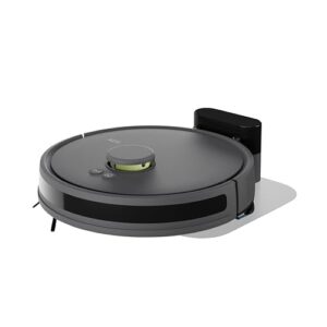 AEG Saugroboter mit Wischfunktion, WiFi, präzise LiDAR Navigation, Beutellos, Saugleistung 4000 Pa, Lithium Akku 14,4 V, bis zu 175 min. Laufzeit, bis 140m², Wassertank 0,28 l, Dunkelgrau , AR71HW1DG