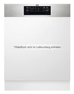 AEG Teilintegrierter Geschirrspüler 60cm, Spülmaschine Serie 7000: mit Glasschutz, Energieklasse C, Besteckschublade, personalisierte Zeit-Steuerung, leise 42dB, Wasserstopp, 15 MG, FEE7471AP