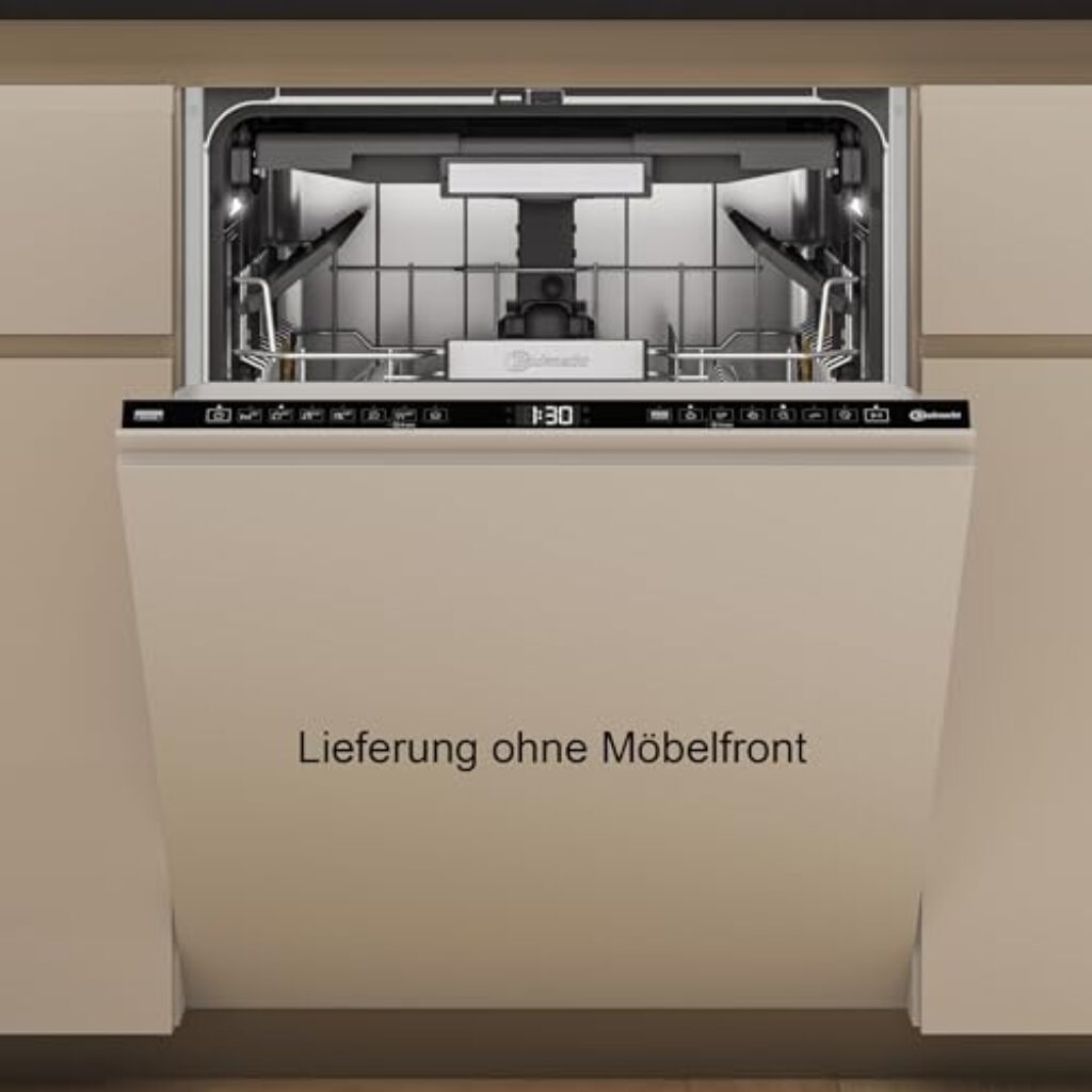 Bauknecht BD7I HF60 TUC Vollintegrierbarer Geschirrspüler/60 cm/15 Maßgedecke/PowerClean Pro-Effektive Hochdruckdüsen/Natural Dry-Automatische Türoffnung-Bessere Trocknung/MaxiSpace-Mehr Innenraum