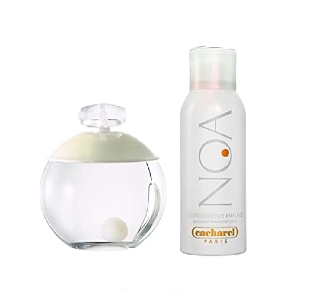 Cacharel Noa Set, Parfüm und Deospray für Damen, Eau de Toilette (100 ml) und Deospray für Frauen (150 ml), Mit blumigem Duft