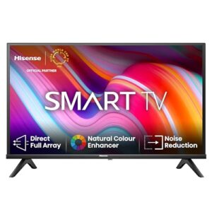 Hisense 40E4KT 101cm (40 Zoll) Fernseher Full HD Smart TV, Triple Tuner DVB-T2 / T/C / S2 / S, Works with Alexa, WiFi, Game Mode, Hotel Mode, Schwarz [2023], Betriebsystem VIDAA U