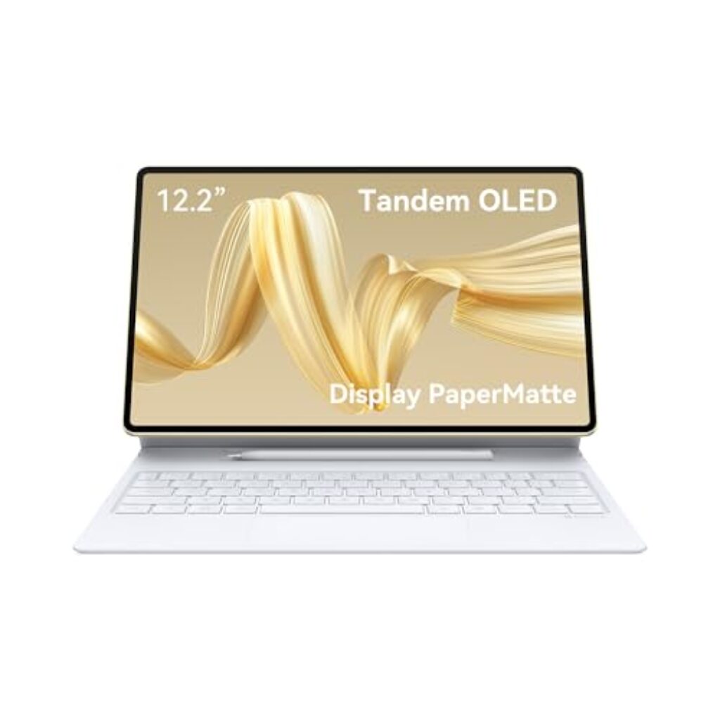 HUAWEI MatePad Pro 12.2“+Tastatur+M-Pencil,PaperMatte EditionTablet, 2.8K Tandem OLED FullView Display, Bildwiederholfrequenz von 144 Hz, 12GB+512 GB,Glide Keyboard,10.100 mAh Akku,GoPaint,Gold