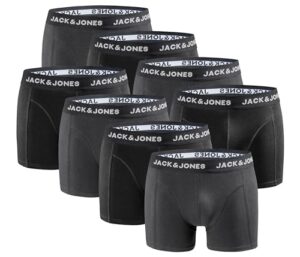 JACK & JONES Boxershorts 8er Pack - Anthracite - Gr. XL