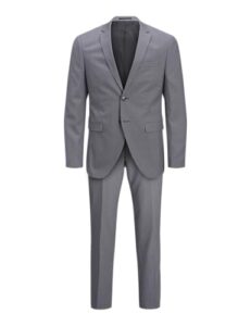 JACK & JONES Herren jprfranco suite noos Anzug, Light Grey Melange, 48 EU