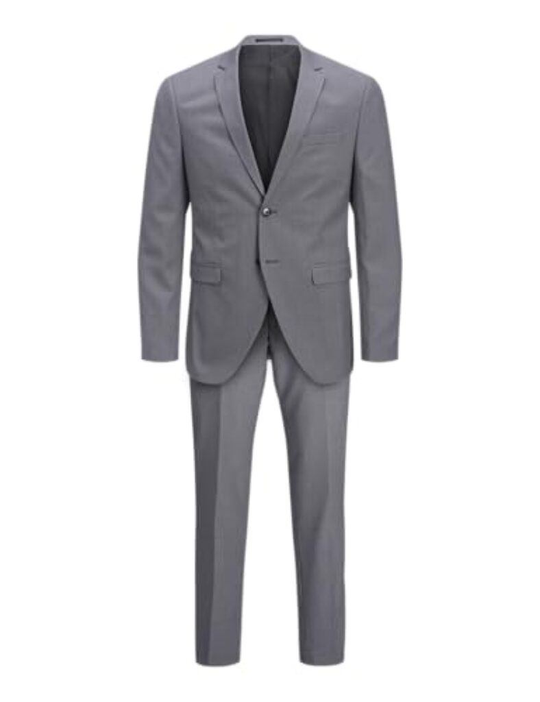 JACK & JONES Herren jprfranco suite noos Anzug, Light Grey Melange, 48 EU