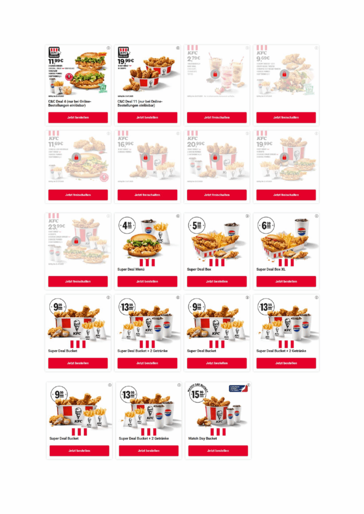 Aktuelle KFC Gutscheine & Angebote 06/2025