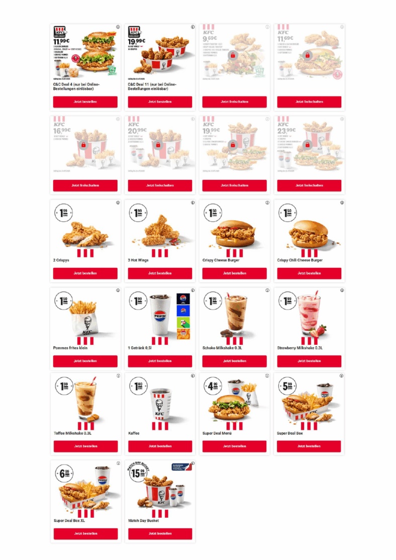 KFC Gutscheine & Coupons 2026 - DailyDeal.de