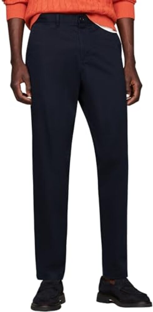Tommy Hilfiger Herren Chino Hose Harlem Tapered Fit, Blau (Desert Sky), 31W/32L