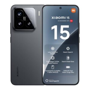 Xiaomi 15 Smartphone, 12+512GB, Schwarz, Handy ohne Vertrag, 50MP Leica Kamera, 120Hz WQHD+ AMOLED Display, Snapdragon 8 Elite, 5240mAh, 90W HyperCharge, Xiaomi Hyper AI, Dual-SIM