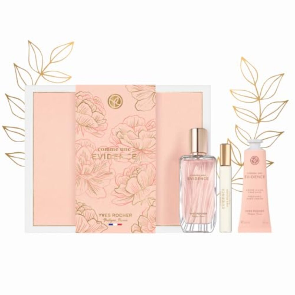 Yves Rocher COMME UNE EVIDENCE Eau de Parfum Damen 50 ml | Parfüm mit einem blumigen grünen Duft und Chypre-Noten | elegante Geschenke für Frauen mit ätherischen Ölen (90ml)