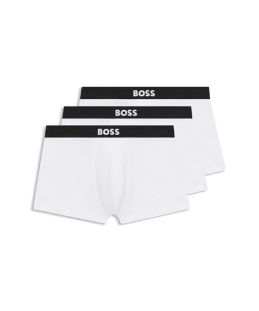 BOSS Herren Trunk 3p One Trunk, White 100, L