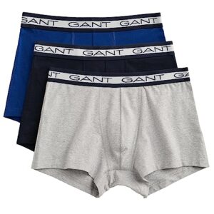 Gant Herren Basic Trunk 3-Pack Boxershorts 3ER Pack, Light Grey Melange, M