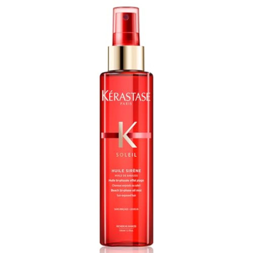 Kérastase Nährendes Haaröl für jedes Haar, Sonnenschutz für gepflegte, definierte und weiche Locken, Huile Sirène, Soleil, 150 ml