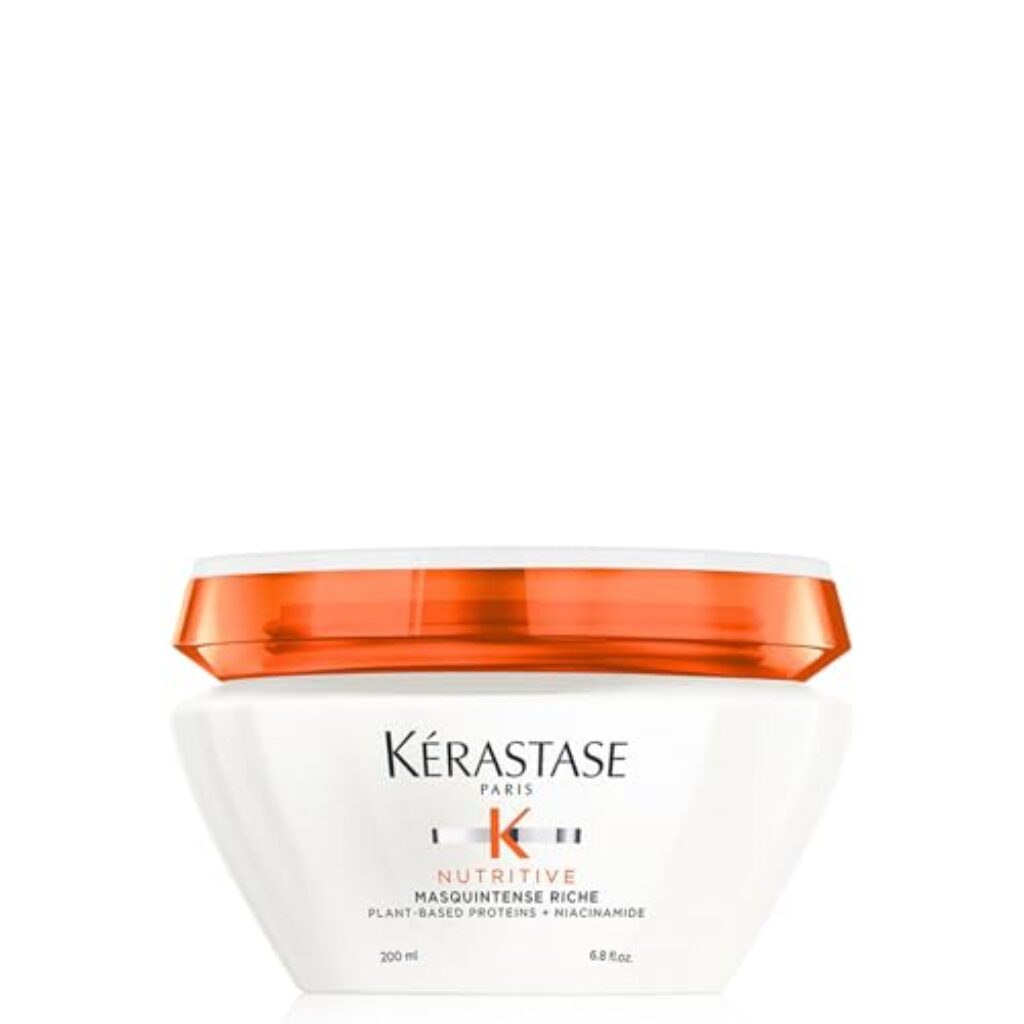 Kérastase Nutritive, Haarkur für sehr trockenes, feines bis mittleres Haar, Feuchtigkeitsspendend und pflegend, Ohne Parabene, Masquintense Riche Deep Nutrition, 200 ml