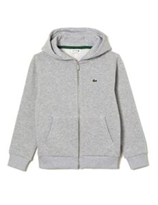 Lacoste Jungen Sj9723 Hoodie, Chinesisches Silber, 10 Jahre