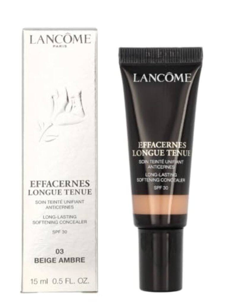 Lancôme Effacernes Longue Tenue Concealer 03 Beige Caramel, langanhaltender flüssiger Concealer für alle Hauttypen, mittlere bis hohe Deckkraft, korrigierende Abdeckcreme in Beige Caramel