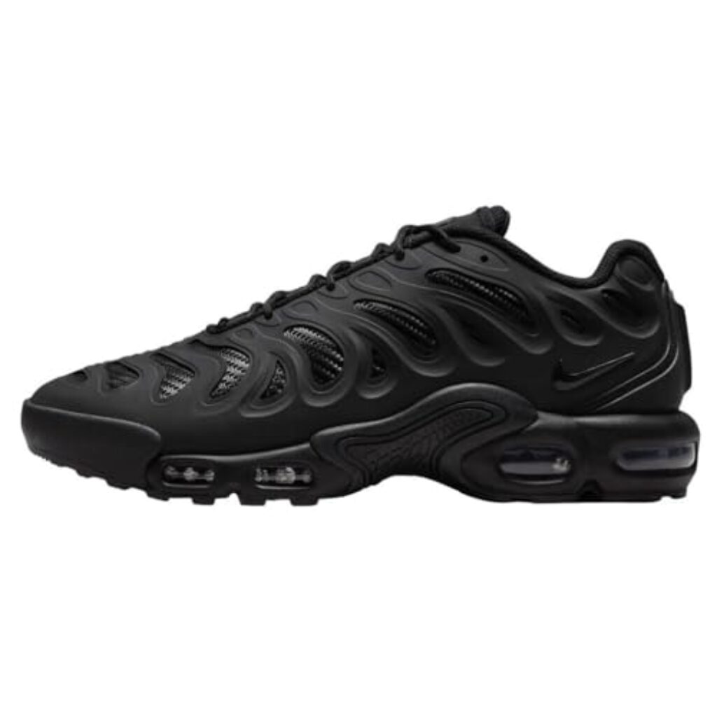 NIKE Herren AIR MAX Plus Drift Sneaker, Schwarz Schwarz Anthrazit Schwarz, 43 EU