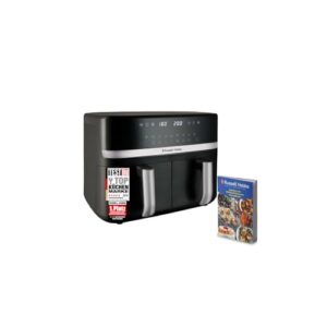 Russell Hobbs Heißluftfritteuse 2 Kammern 9L Rapid AirFryer [2 Fächer je 4,5l, sehr leiser Betrieb, 9 Programme] SatisFry Fritteuse (spülmaschinenfest, Match & Synchronisierungsfunktion) 27681-56