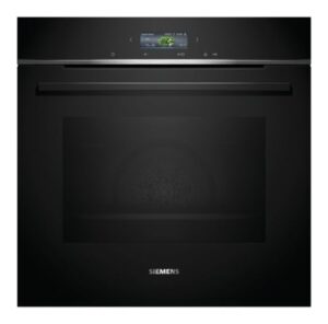 Siemens HB734G1B1, iQ700 Smarter Einbau-Backofen, 60 x 60 cm, Made in Germany, Schwarz, ecoClean & humidClean Selbstreinigung, Air Fry, Automatikprogramme, Farbiger Touchscreen
