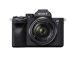 Sony Alpha 7 IV Spiegellose Vollformatkamera für Experten inkl. SEL2870 (33 MP, Echtzeitfokus, 10 Bildern pro Sekunde, 4K 60p-Video, Touchscreen)