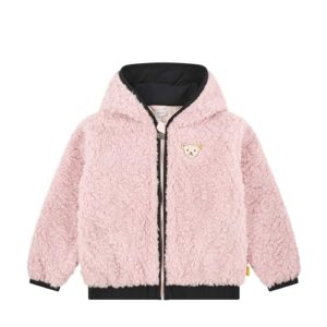 Steiff Jacke EU Größe 104 lotus, Mädchen Outdoor Jacke, Winterjacke für Mädchen, Kinderjacke wasserabweisend, warm und bequem, waschmaschinenfest