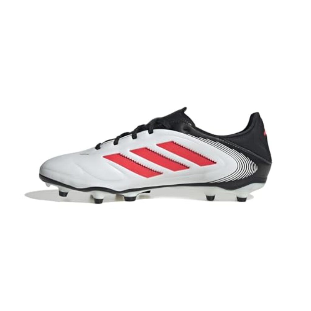 adidas Unisex COPA Pure III League FG/MG Football Boots Fußballschuhe, Cloud White/Lucid Red/Core Black, 44 EU