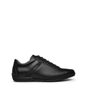 BOSS Men Saturn_Lowp_lux4 A_N Sneaker Black 44 EU