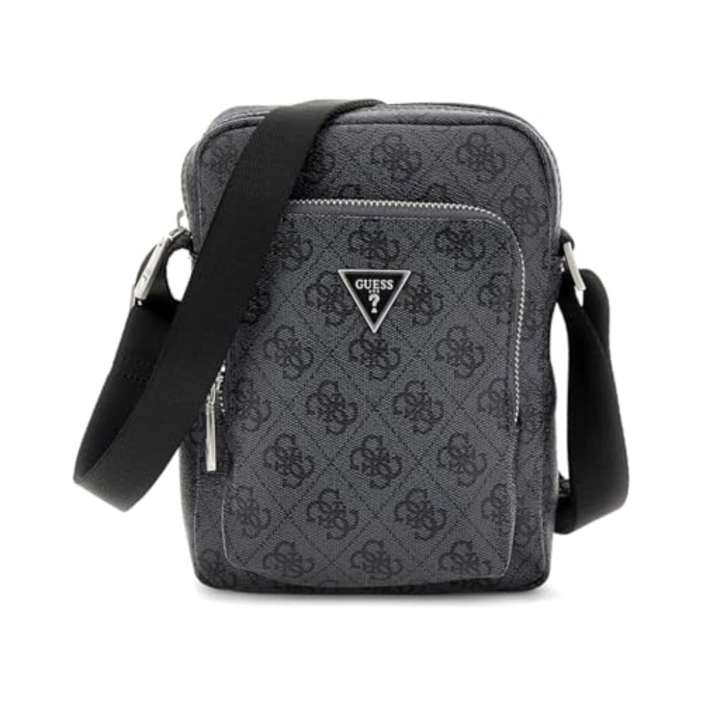 GUESS Men Vezzola SMRT Top Zp Bag, Bla