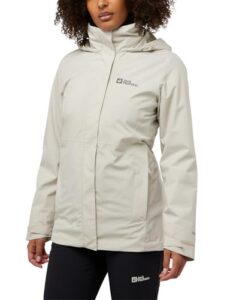 Jack Wolfskin Damen Rotwand 3in1 Jkt W, Seal, S EU