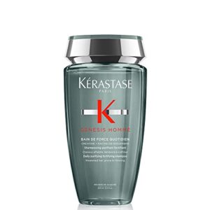 Kérastase | Bain de Force Quotidien Shampoo, Für geschwächtes Haar und gegen Haarausfall, Genesis Homme, 250 ml
