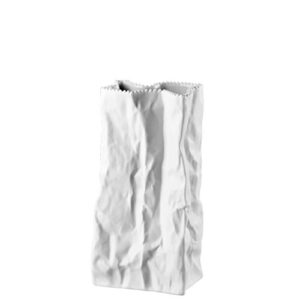 Rosenthal 14146-100102-29429 Do not Litter Tütenvase Weiss matt 22 cm