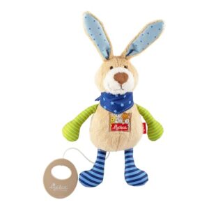 SIGIKID 40356 Spieluhr Hase Musik Mädchen und Jungen Babyspielzeug empfohlen ab Geburt mehrfarbig