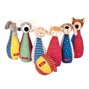 SIGIKID 49520 Kegelspiel Soft PlayQ Mädchen und Jungen Babyspielzeug empfohlen ab 3 Monaten mehrfarbig