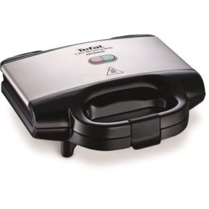 Tefal Ultracompact Sandwichmaker SM1552, für dreieckige Sandwichtoasts, antihaftbeschichtete Platten, leichte Reinigung, kein Anbrennen, 700W, Sandwich-Grill, 26.5 x 12 x 26 cm